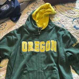 Oregon Kids Green and Yellow Hoodie